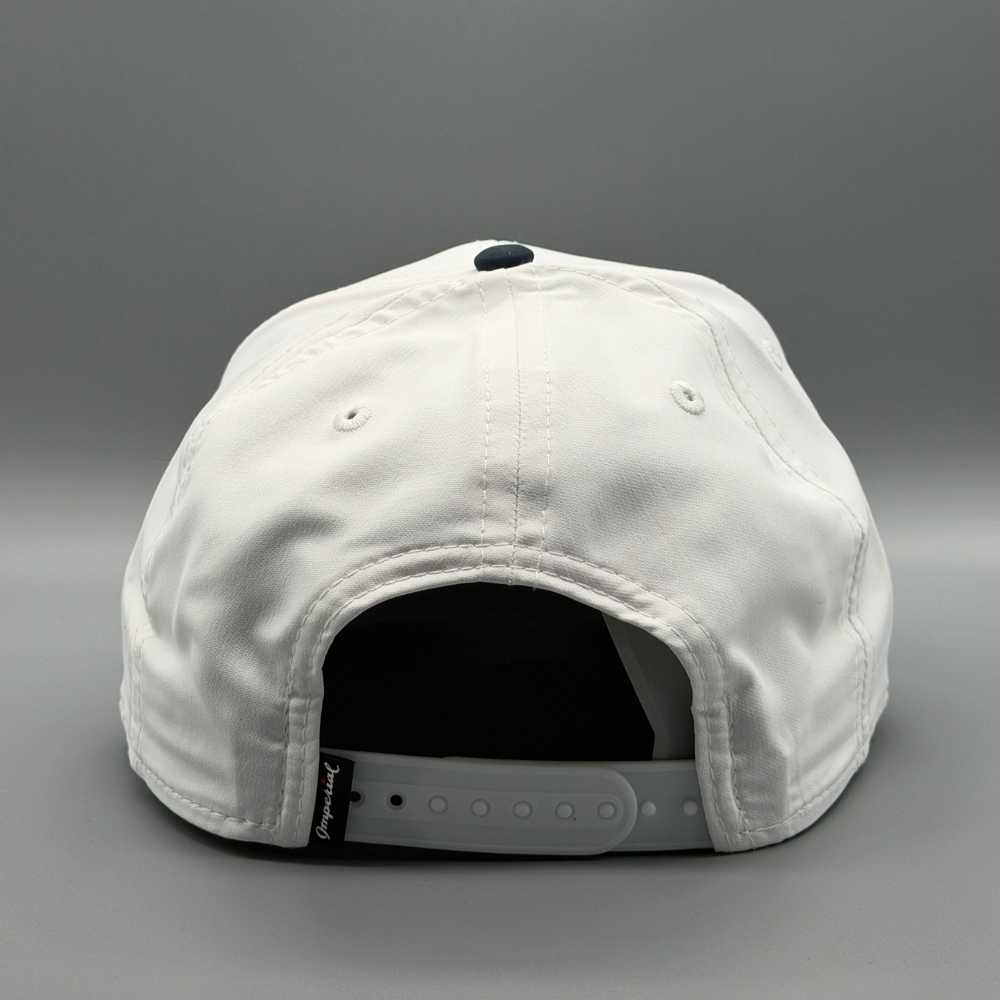 2026 Edition - Two Tone Mid-Crown Rope Hat - White / Navy