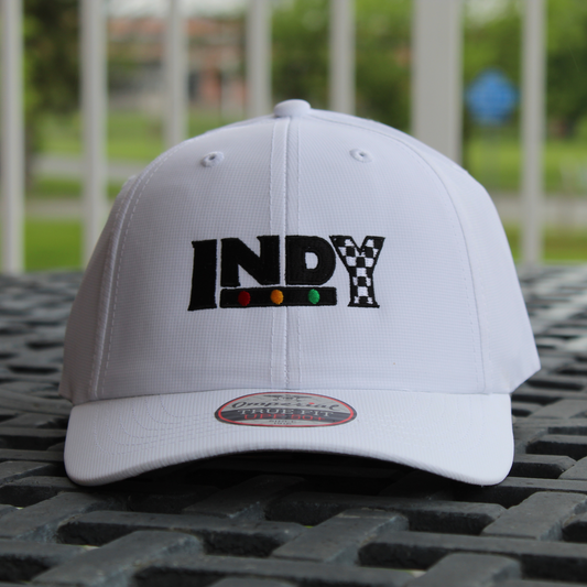 The Indy Hat - Performance Dad Hat - White
