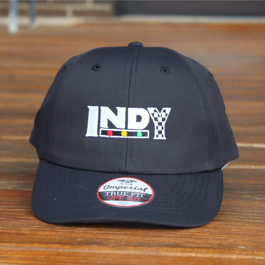The Indy Hat - Performance Dad Hat - Black