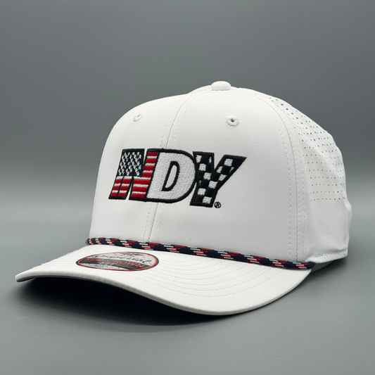 2026 Edition - Mid-Crown Airflow Rope Hat - White