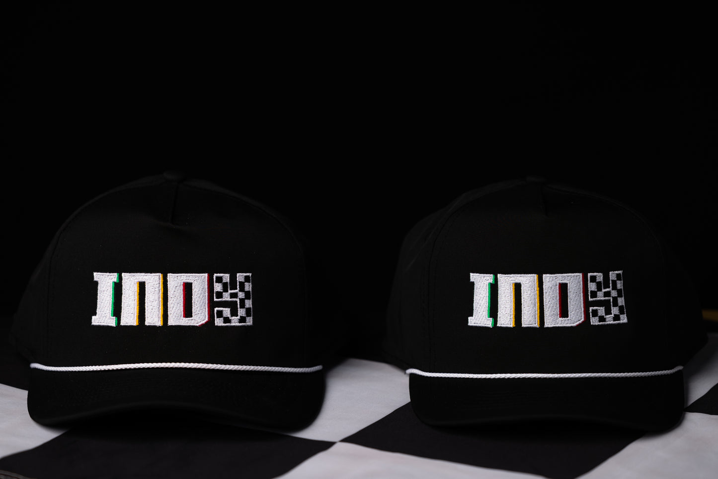 Side by side visual of The Black Indy Hats that support adults with developmental disabilities
